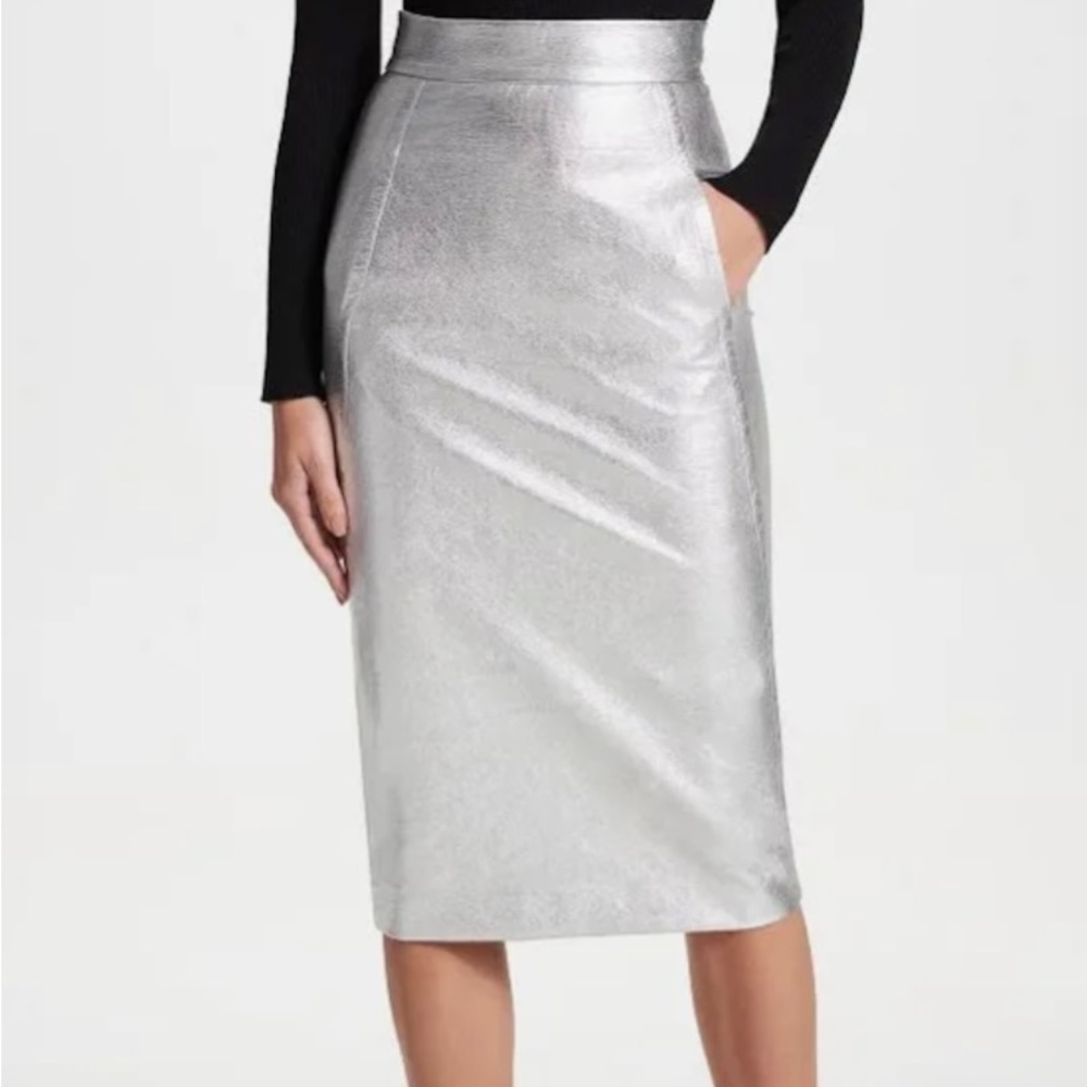 Donna Karan Metallic Skirt Size 8